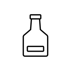 bottle icon. line vector isolated on white background. trendy and modern design