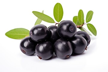 Fresh Jaboticaba Berries on White Background
