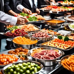 Obraz premium catering buffet food