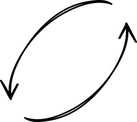 Reuse symbol. Reusable sketch sign.