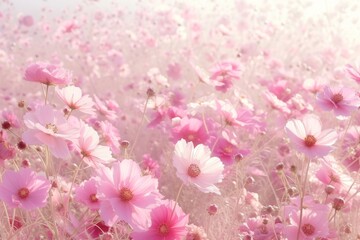 Fototapeta premium Flowers field outdoors blossom nature.