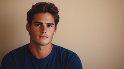 Fototapeta premium The Young Man in Portrait
