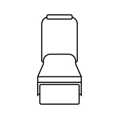 Garden roller flat line icon editable stroke vector object