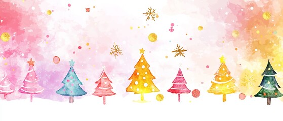 christmas watercolor background