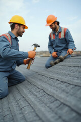 roofers working on the roof