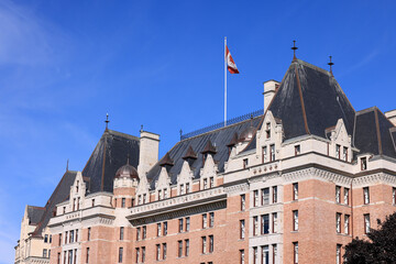 Obraz premium the famous empress hotel in Victoria, Vancouver Island