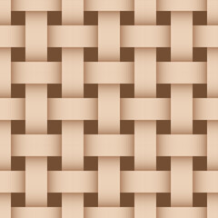 Seamless pattern with volumetric wicker texture
