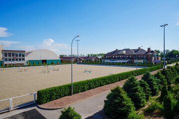 Arena in a country equestrian club.