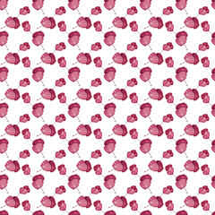 Pink eucalyptus. Watercolor illustration. Floral pattern for your design