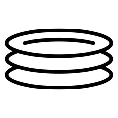 Plates Vector Design Icon Style