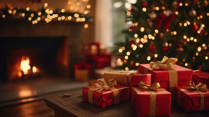 The Cozy Christmas Gift Scene