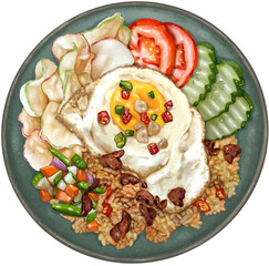 Nasi Goreng Illustration