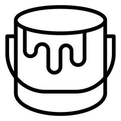 Paint Bucket Vector Design Icon Style