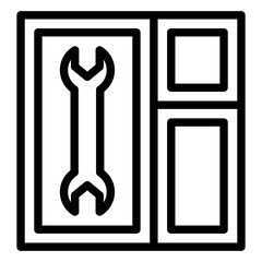 Window Repair Vector Design Icon Style