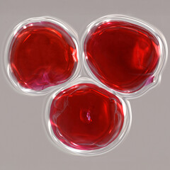 Glace cherries in syrup closeup