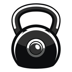 Kettlebell vector silhouette.