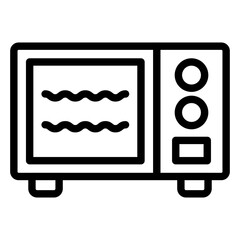 Microwave Vector Design Icon Style