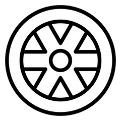 Obraz premium Wheel Vector Design Icon Style