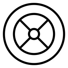 Fototapeta premium Tire Vector Design Icon Style