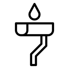 Gutter Cleaning Vector Design Icon Style