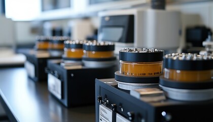 Chemical testing lab equipped for purity analysis of various substances in a modern facility