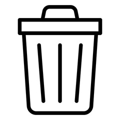 Trash Bin Vector Design Icon Style