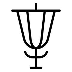 Disc Golf Course Vector Design Icon Style