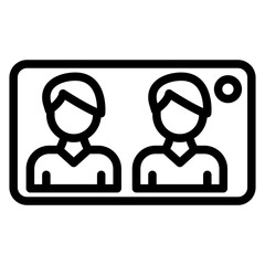 Selfie Together Vector Design Icon Style