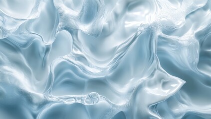 Obraz premium abstract water surface texture background with ripples, light, fresh cosmetic perfume business wave background, soft white and blue color palette