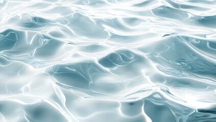 Obraz premium abstract water surface texture background with ripples, light, fresh cosmetic perfume business wave background, soft white and blue color palette
