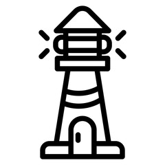 Friendship Lighthouse Vector Design Icon Style