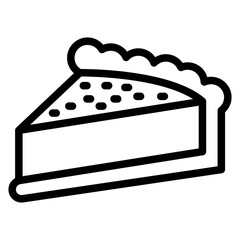 Pie Slice Vector Design Icon Style