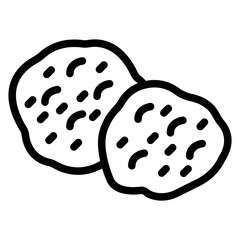 Cream Puff Vector Design Icon Style
