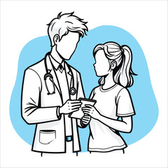 Doctor consulting patient remotely for telemedicine visit