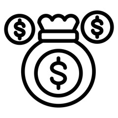 Corporate Earnings Vector Design Icon Style