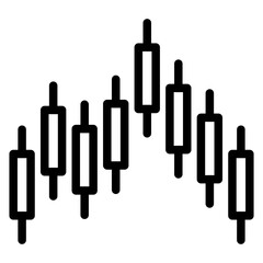 Bearish Marubozu Vector Design Icon Style