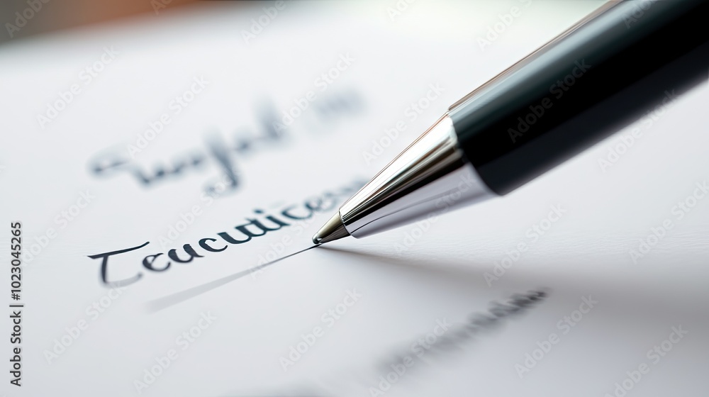 Poster close-up of a digital stylus signing an online contract, showcasing high-tech e-signature solutions 