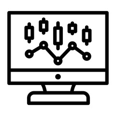 Trading Signal Vector Design Icon Style