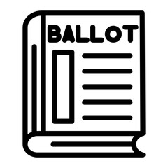 Ballot Book Vector Design Icon Style