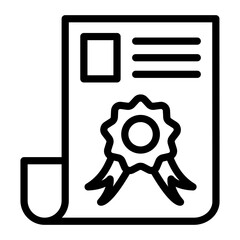 Journalism Diploma Vector Design Icon Style