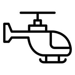 Helicopter Vector Design Icon Style