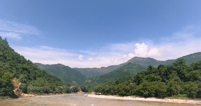Trishuli River major tributaries of Narayani River basin in Nepal