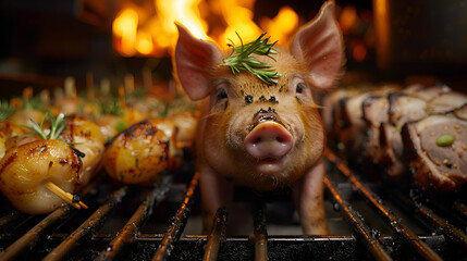 grilled piglet