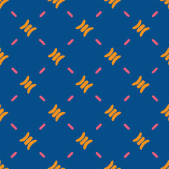 Seamless partern with simple striught line art