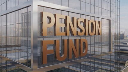 Modern Building Featuring Pension Fund Signage