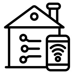 Smart Home Devices Vector Design Icon Style