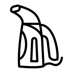 Clothes Steamer Vector Design Icon Style