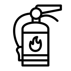 Fire Extinguisher Vector Design Icon Style
