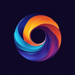 An abstract spiral symbolizing the flow of data, digital transformation and endless possibilities in technology.
