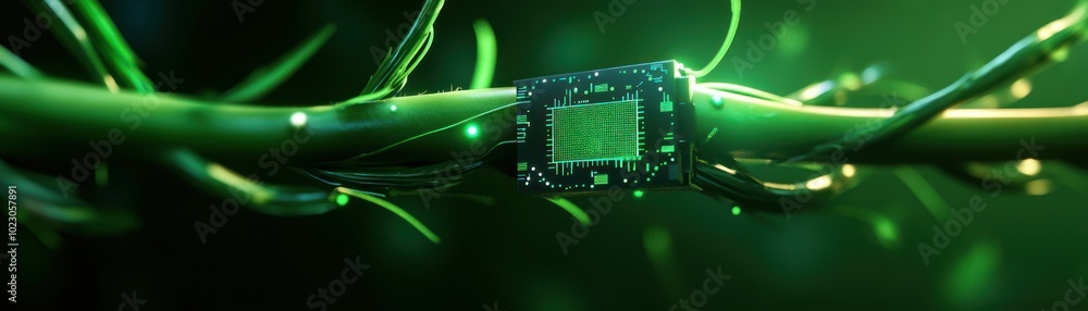 Aufkleber the fusion of nature and technology exploring green biocomputing